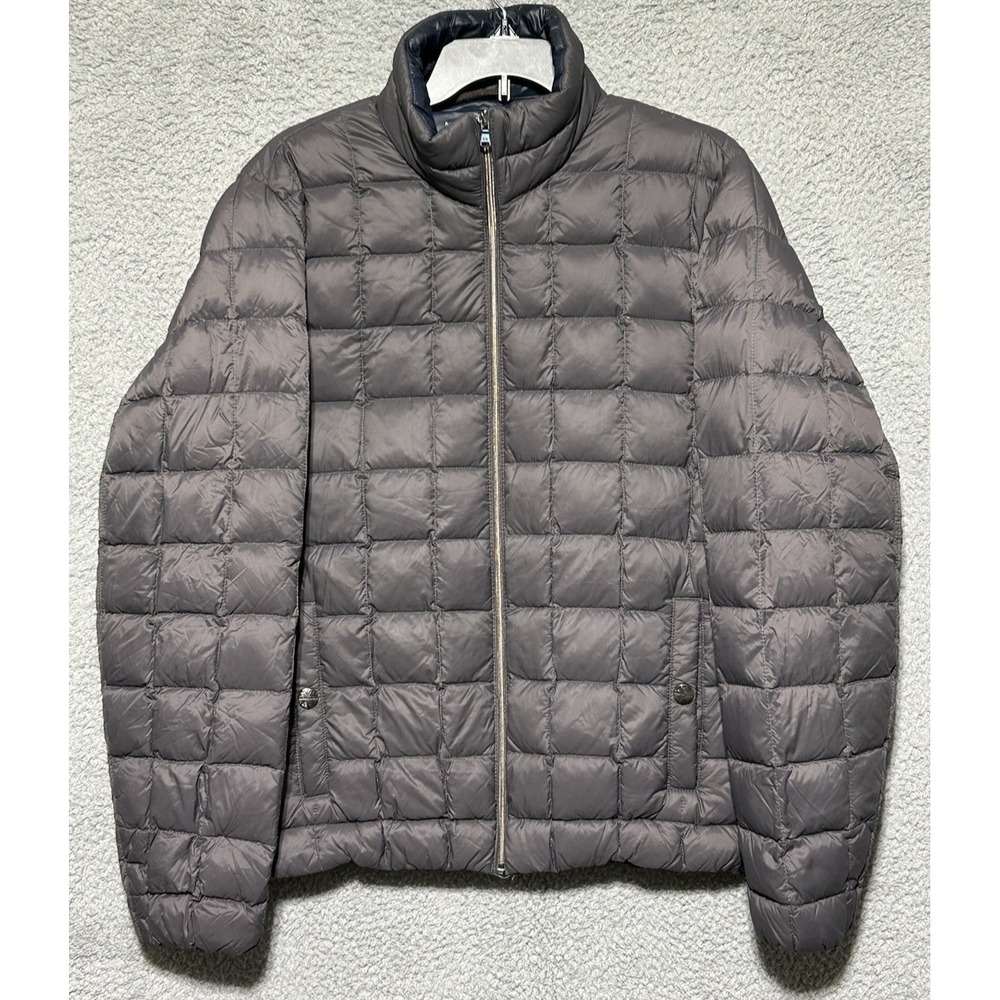 Michael Kors Packable Down Jacket Women's Size Small  Gray Lightweight Hiking